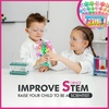 image:imageCurious 2 Learn Building Blocks 300ct  STEM Toys for Creativity  4 Year Old Boy Birthday Gift  Interlocking Discs Set  5 Year Old Boy Birthday Gift  Educational ToysPastel