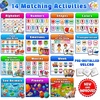 image:imageCurious 2 Learn Busy Book for Toddlers 35  Montessori Preschool Learning Activities Velcro Sensory Toy Travel Toys Airplane Car 28 Activities with Carry Bag amp Markers  PreK Gift Boys GirlsBlue