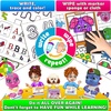 image:imageCurious 2 Learn Busy Book for Toddlers 35  Montessori Preschool Learning Activities Velcro Sensory Toy Travel Toys Airplane Car 28 Activities with Carry Bag amp Markers  PreK Gift Boys GirlsPink