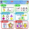 image:imageCurious 2 Learn Busy Book for Toddlers 35  Montessori Preschool Learning Activities Velcro Sensory Toy Travel Toys Airplane Car 28 Activities with Carry Bag amp Markers  PreK Gift Boys GirlsBlue