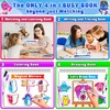 image:imageCurious 2 Learn Busy Book for Toddlers 35  Montessori Preschool Learning Activities Velcro Sensory Toy Travel Toys Airplane Car 28 Activities with Carry Bag amp Markers  PreK Gift Boys GirlsBlue