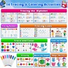 image:imageCurious 2 Learn Busy Book for Toddlers 35  Montessori Preschool Learning Activities Velcro Sensory Toy Travel Toys Airplane Car 28 Activities with Carry Bag amp Markers  PreK Gift Boys GirlsBlue