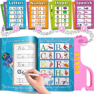 image:imageCurious 2 Learn ABC Learning for Toddlers  Learning Resources  English amp Spanish Sound Book  Preschool Learning Activities  Educational Learning Toys  4 Year Old Boy Birthday GiftPink