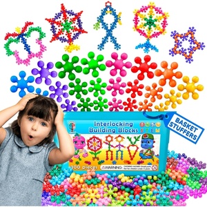 image:imageCurious 2 Learn Building Blocks 300ct  STEM Toys for Creativity  4 Year Old Boy Birthday Gift  Interlocking Discs Set  5 Year Old Boy Birthday Gift  Educational ToysMulti Color